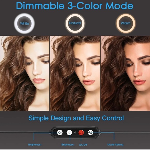 Kaiess 10.2" Selfie Ring Light with 65" Adjustable Tripod Stand & Phone Holder - Picture 7 of 7